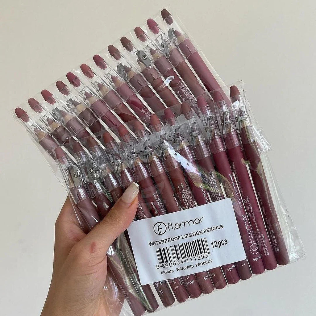 Flormar 12 Matte Lip Pencils – Define, Shape &amp; Perfect Your Lips