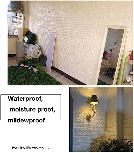3D Self-Adhesive Brick Wall Stickers 70x77 cm - Buynowpakistan