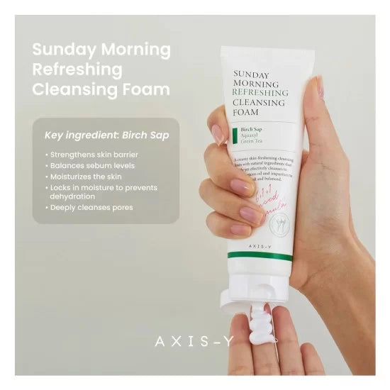 Axis-Y Sunday Morning Refreshing Cleansing Foam 120 ml