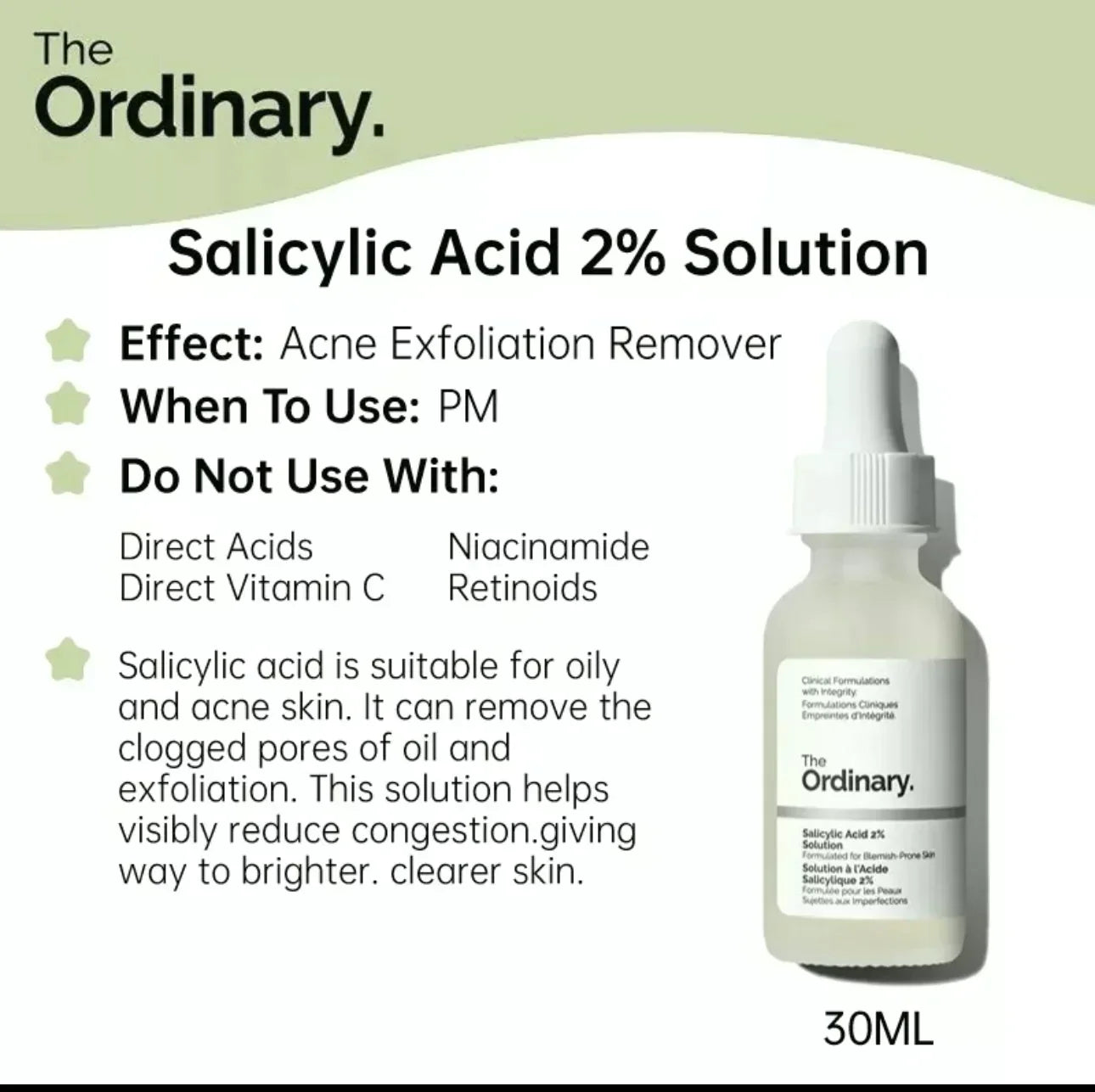 The Ordinary Salicylic acid 2% solution